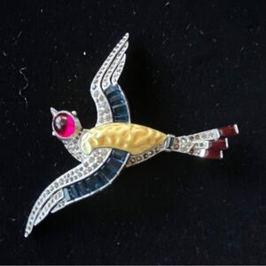Trifari/Alfred Philippe Ming Bird Brooch. 1940’s
